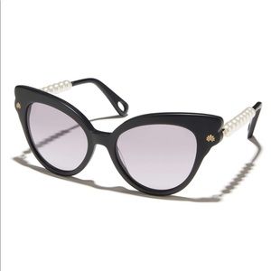 Lele Sadoughi Jet Chelsea Pearl Sunglasses